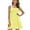 Yellow Iris, variant on Women's Cover up Beach Strapless Mini Dress, XS