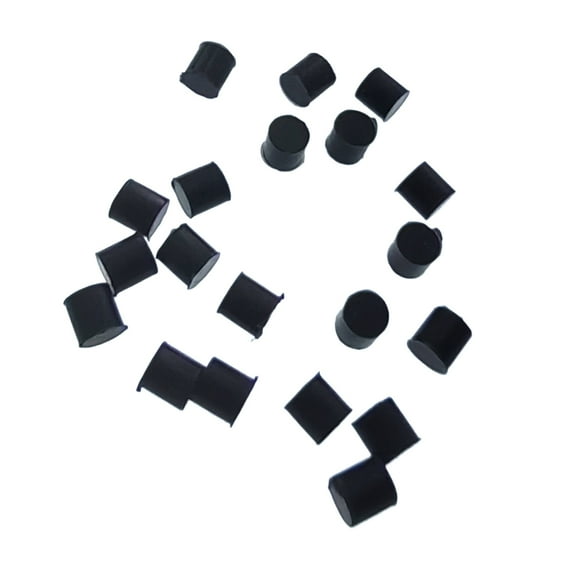 20Pcs Dia 5mm Valves Rotor Silicone Buffering Stop Tuba Trombone Valves Rotor Silicone Bumper Stop Music Instrument Part