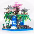 thumbnail image 1 of Vziimo Juego de Micro Bloques de Construcción de Árbol Bonsái de Flor de Cerezo Kits de Estanque de Flor de Melocotón de Arquitectura China Juguetes de Árbol de Sakura Japonés para Adultos Niños Mayor, 1 of 5