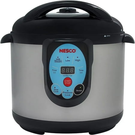 

Stainless Steel Smart Pressure Cooker with 9.5 Quart Capacity and Advanced Technology for Effortless Cooking at Home