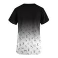 thumbnail image 4 of Aofany Women Scrubs Tops with Pocket Short Sleeve V-neck Nurse Tops Printed Working Uniform Blouse Working Tops, 4 of 4
