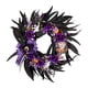 thumbnail image 2 of Corona Artificial para Puerta de Entrada, Corona Espeluznante con Rosa, Adorno Decorativo de Halloween para Vacaciones, Hogar, Jardín, Ventana, Porche, 2 of 9