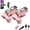 Pink*2, variant on 2026 New Rechargeable Cordless Version Automatic Clicker For Smartphone, 107 Adjustable Speed, Auto Screen Tapper For Live Stream, Games, Repetitive Task, Purchases