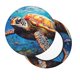 thumbnail image 2 of Balery Colorful Underwater Sea Turtle Fundas de asiento para taburete de bar redondo de tela de terciopelo ajustables que protegen de arañazos y manchas para sillas de 14 a 17 pulgadas.-14 inch, 2 of 7