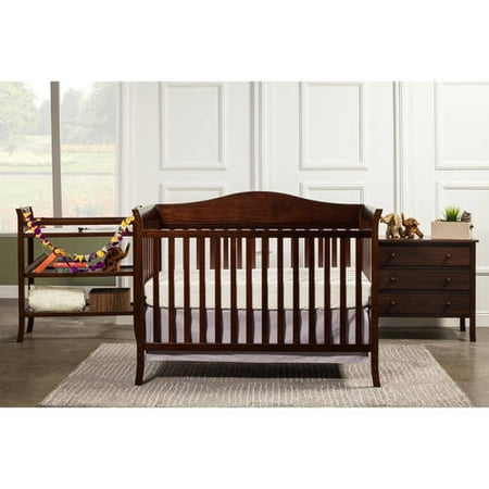 Bella 4 Piece Nursery Set Espresso Walmart Com