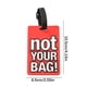 thumbnail image 4 of ¡Descuento Extra!, Etiqueta de equipaje de goma blanda de PVC con letras en inglés, etiqueta de moda para mochilas y bolsos Akmoler, 4 of 9