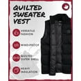 thumbnail image 2 of CANADA WEATHER GEAR Men's Vest - Cozy Casual Full Zip Up Quilted Puffer Sweater Vest for Men (M-XXL), 2 of 7