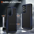 thumbnail image 2 of ELEHOLD for Samsung Galaxy A52/A52s 5G 2021 Fit Case, Military-Grade Dual Layer Raised Frame Screen & Camera Lens Protective Armor Hybrid PC+TPU Anti-Drop Shockproof Slim Rugged Case,Navyblue, 2 of 8