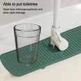 thumbnail image 6 of Durable Water Catcher Bathroom Faucet Mat Draining Pad Countertop Protector Sink Splash Guard BEIGE SMALL, 6 of 8
