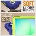thumbnail image 4 of Case for Samsung Galaxy Tab A11+ 11 inch, 360 Degree Rotating Hand Grip Shockproof Cover with Shoulder Strap, NavyBlue Lime, 4 of 7