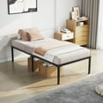 thumbnail image 5 of Capri Twin Bed Frame, 18 inch High Metal Platform Bed Frame, 2200 LBS Weight Capacity, Heavy Duty, Noise Free, Easy Assembly, Black, 5 of 12