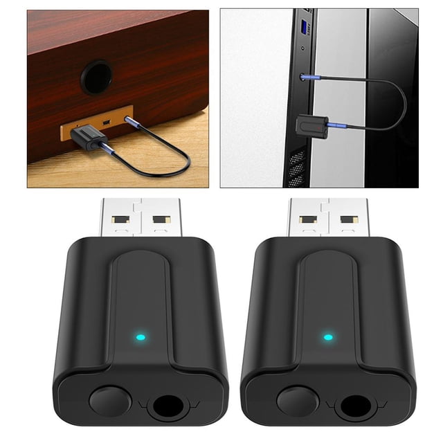 Adaptador inalámbrico USB 2x CUTICAT Bluetooth 5.0 para computadora portátil