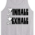thumbnail image 2 of Peanuts - Snoopy Inhale Exhale - Men's Jersey Tank Top, 2 of 5