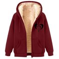 thumbnail image 3 of ZUBMGKTE Sweatshirt for Men Heavyweight Fleece Lined Full Zip Graphic Hooded Cardigan Regular Length Printed Streetwear Casual Open Front Sweatshirt Jacket S-3XL, 3 of 4