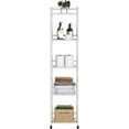 thumbnail image 4 of 5 Tier Freestanding Metal Storage Shelf for Bathroom Kitchen Small Space White, 4 of 5