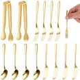 thumbnail image 4 of DEEPCRAFF 1Set Modern Style Gold Serving Utensils with Forks Spoons and Tongs for Hosting Essential in Restaurants, 4 of 8