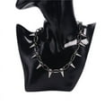 thumbnail image 4 of Nouveau Collier Punk à Rivets à Pointes Gothique Rock Biker Chaîne à Maillons Ras-du-Cou Bijoux, 4 of 6