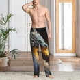 thumbnail image 2 of Fotbe Golden White Fire Dragon Pantalones de Pijama para Hombre, Pantalones de Dormir, Pantalones de Casa con Cintura Ajustable y Bolsillos-X-Large, 2 of 6