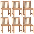 thumbnail image 2 of Sillas de patio VidaXL de madera maciza de teca con cojines de 50 x 53 x 90 cm, 2 of 9