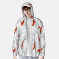 thumbnail image 4 of Kdxio Koi Fish Corals,Spring Summer Print Women Men Sun Protection UPF 50+ Jackets Zip Up Long Sleeve Hoodie Hiking Lightweight with Pockets, 4 of 8