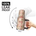 thumbnail image 3 of 40oz Pioneer Flower Floral Print Pattern Insulated Tumbler with Handle, BPA-Free Leak Proof Lid and Straws, Double Wall Vacuum, Hot 12h/Cold 34h, 3 of 6