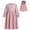 2-Pink, variant on Hjtefg Baby Girl Dress Set, Long Sleeve Outfit with Coordinating Head Cover, Soft Flowy Fabric Ensemble for Toddlers, Traditional Attire for Formal Events,Color: 1-Green Size: 18-24 Months
