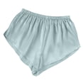 thumbnail image 2 of HaoXianJian Women's Satin Silk Elastic Waist Sleep Bottom Solid Loungewear Pajama Shorts, 2 of 3