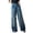 Blue, variant on High Waisted Loose Straight Leg Jeans Wide Leg Floor Length Denim Trousers Fashion Versatile Baggy Jeans Long Jeans for Women Tall Trendy