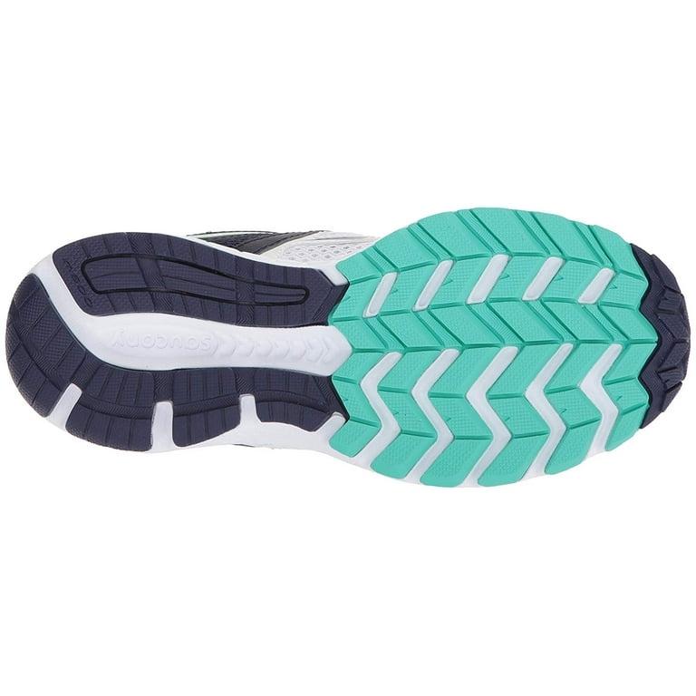 Saucony Women s Cohesion 11 White Navy Teal Ankle High Mesh