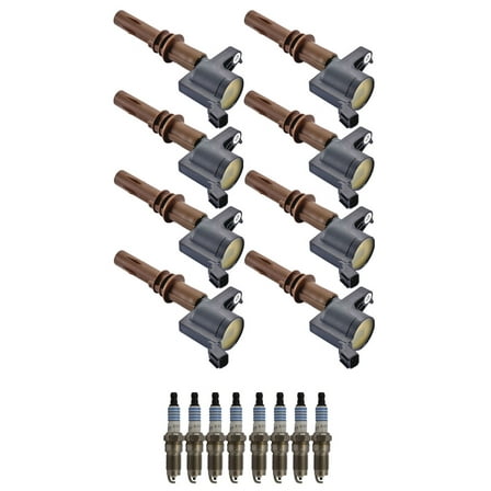 8 ISA Ignition Coils and 8 Motorcraft Spark Plugs Compatible with 08-09 Lincoln Navigator SP493 Fits select: 2007-2008 FORD F150