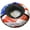 Flag, variant on Bradley Bradley heavy duty tubes for floating the river; Whitewater water tube; Rubber inner tube with cover for river floating; Linking river tubes for floating the river; river raft tube (Orange col