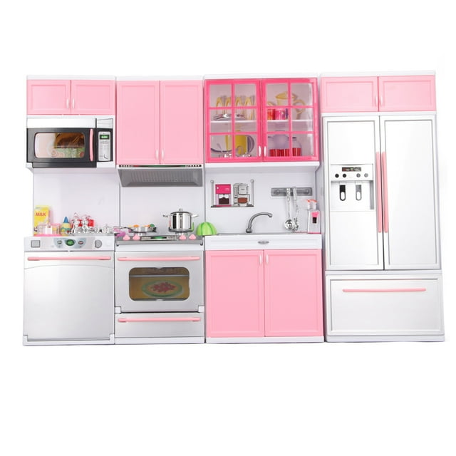 Juega de Cocina para Niños, Niños Seguros Play Kitchen Toy Duradero Aplicacia Amplia Multifuncional No Tóxica para Fiestas Navideñas