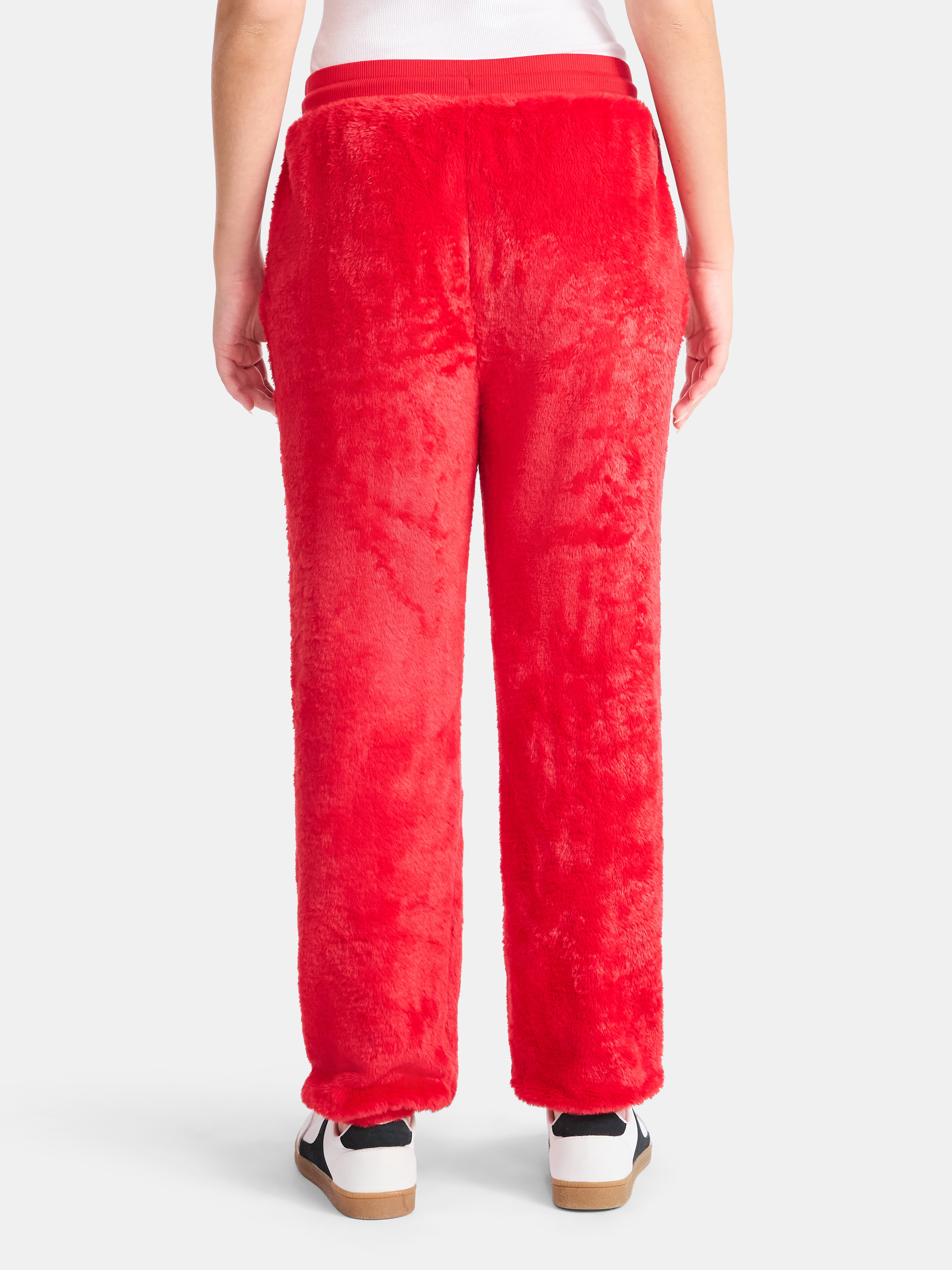 No Boundaries Christmas Plush Pants, 30'' Inseam, Women's, & Women's Plus