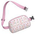 thumbnail image 3 of Pink Christmas Santa and Penguin Pattern Cute Fanny Packs for Women,Travel Waterproof Crossbody Fanny Bags Waist Purse for Women Anti Theft Adjustable Strap for Running Travel Cycling, 3 of 6