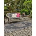 thumbnail image 3 of Outdoor Nirie Collection Area Rug Charcoal Gray - 9'x12', 3 of 5