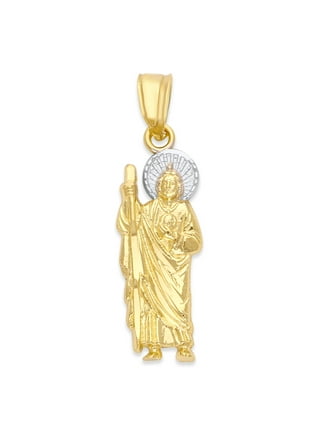 Saint Thaddeus Gold Necklace. Gold Plated. Gold Filled. San Judas Tadeo  Cadena De Oro Laminado. Gold. Gold Plated Jewerly. Joyeria De Oro. 
