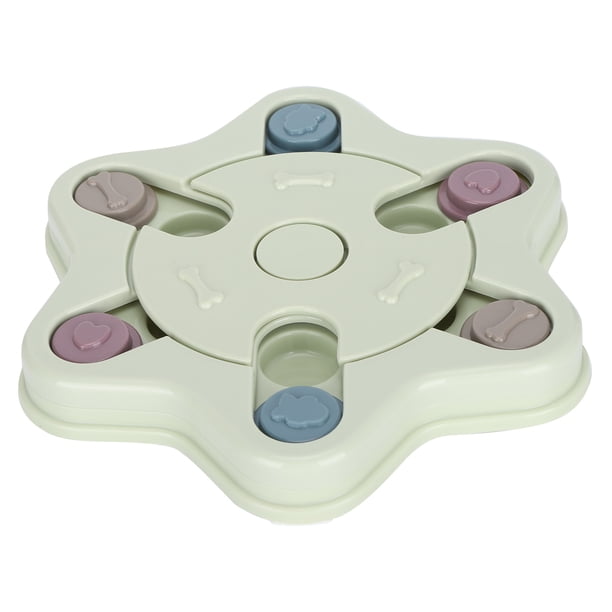 Plato de alimentación lenta para perros, bandeja dispensadora de comida para gatos, rompecabezas interactivo para mascotas, juguetes con forma de hexagrama