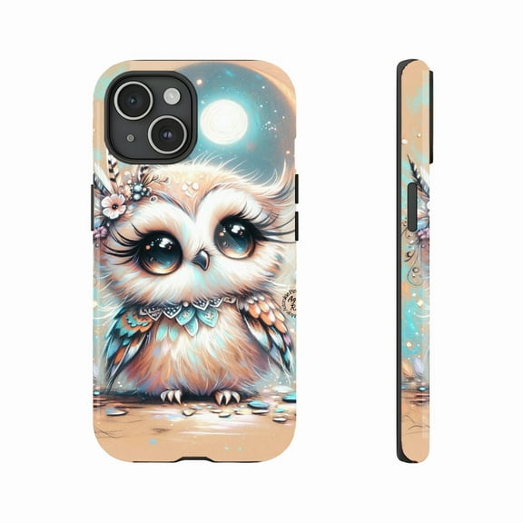 Adorable Owl Phone Case for Women with Festive Glitter Design, Durable Shockproof Cover, Perfect Gift for Holiday or Daily Use, Compatible with iPhone 11/12/13/14/15/16 (Pro Max/Plus)