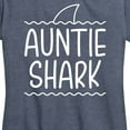 thumbnail image 3 of Instant Message - Auntie Shark - Women's Short Sleeve Graphic T-Shirt, 3 of 6
