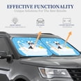 thumbnail image 2 of Lsque Collie in Bathtub 2 PCS Windshield Sun Shade | CarFoldable Window Covers | Car Accessories Reflect UV for Universal Cars SUV Truck | Small, 2 of 7