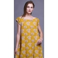 thumbnail image 4 of Bimba Robe Longue Maxi Imprimée pour Femmes en Rayonne, Vêtement de Nuit à Manches Courtes, 4 of 4