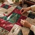 thumbnail image 6 of Christmas 8Pc Quilting Squares with Premium 100% Cotton Fabric, Pre-Cut Fat Quarters Featuring Festive Holiday Prints of Snowflakes, Pinecones, Holly & Bells, Versatile Patchwork, 6 of 6