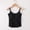 A_Black, variant on MGDXOX Built in Bra Tank Pajama Tops for Women Summer Casual Spaghetti Strap Camisole Plus Size Solid Underwear Gray S