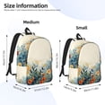 thumbnail image 3 of Lsque Floral Mountain Landscape Pattern Canvas Daypack, Durable Backpack, High-quality Versatile Backpack,Vintage Compact Backpack-Medium, 3 of 6
