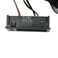 thumbnail image 4 of CENL 12V 3in1 Vehicle Car Kit Thermometer + Voltmeter + Clock LED Digital Display, 4 of 9