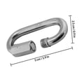 thumbnail image 2 of CRILSTYLEO 5Pcs Metal Quick Link Connectors Stainless Steel with Polished Surface for Reliable Chain Connection, 2 of 8