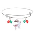 thumbnail image 1 of Fiudx Pulsera Navideña de Aleación con Diseño de Árbol de Navidad, Joya Llamativa, Colgante de Aceite Único, Regalo para Fiesta, Compromiso, Accesorio Ideal para Mujer., 1 of 2
