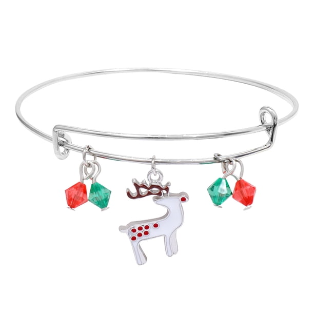 Fiudx Pulsera Navideña, Elegante Collar de Aleación, Diseño de Colgante de Árbol Festivo, Elegante Joyería para Mujer, Ideal para Fiestas y Banquetes, Ideal Como Regalo, Talla Ajustable, Incluye Una