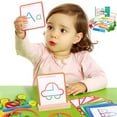 thumbnail image 2 of Smart Sticks 120Pcs Wooden Pattern Blocks Shape Puzzles Spelling And Art In One Toy Boost Focus Montessori Learning Toy, 2 of 9