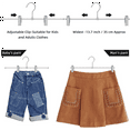 thumbnail image 4 of Hangers,Skirt Hangers with Clips Space Saving,Adjustable Clips Hangers Clothes Hangers for Pants 20 Pack, 4 of 5